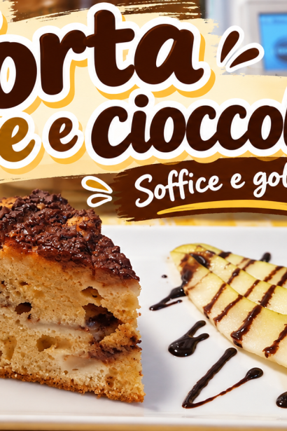 Torta pere e cioccolato