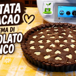 Crostata al cacao con crema di cioccolato bianco