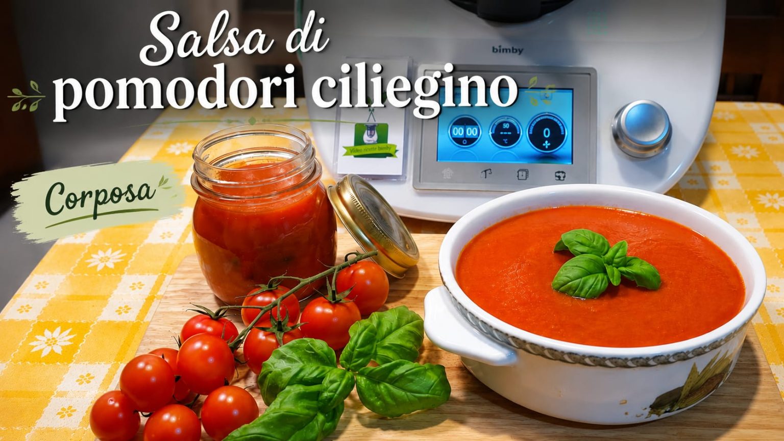 Salsa di pomodori ciliegino