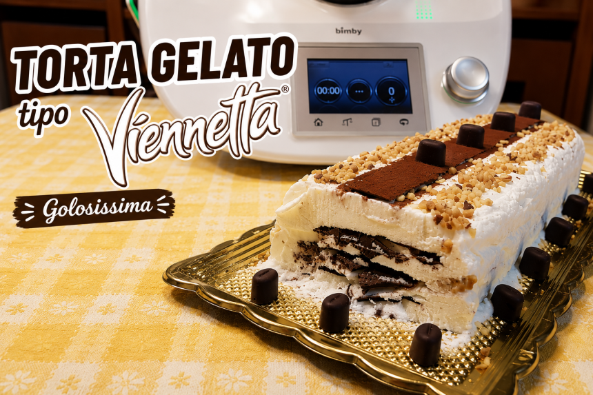 Torta gelato tipo viennetta