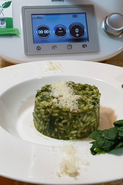Risotto con spinaci