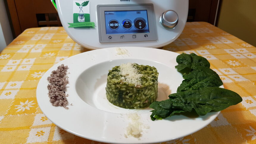 Risotto con spinaci