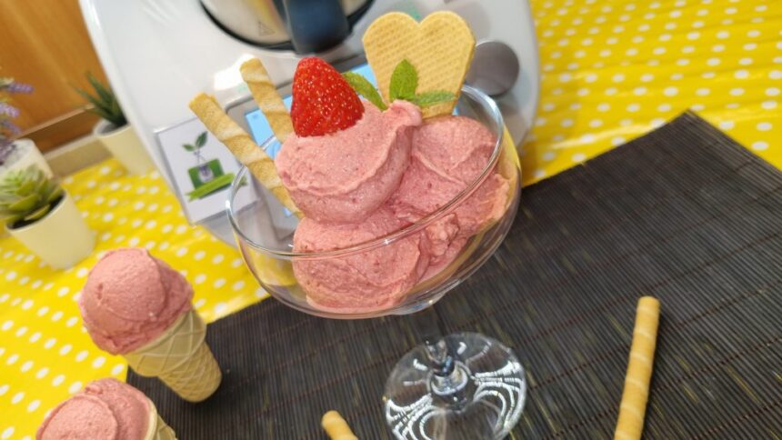 Gelato veloce alle fragole