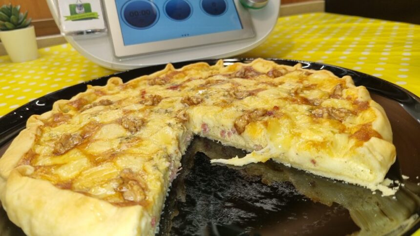 Quiche con formaggi speck e noci di Videoricettebimby