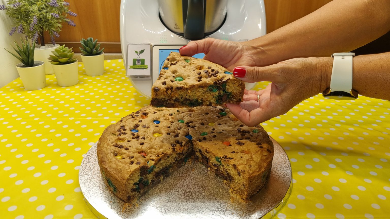 Torta cookie con M&M’s