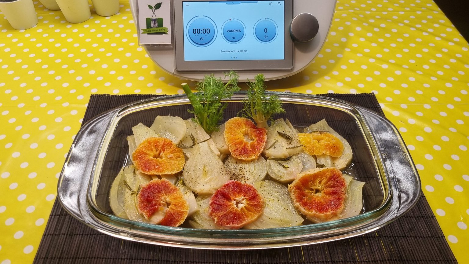 Finocchi all'arancia cotti a varoma