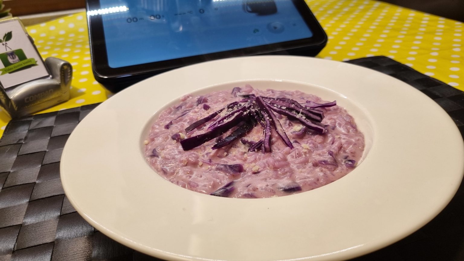 Risotto cacolo viola e robiola
