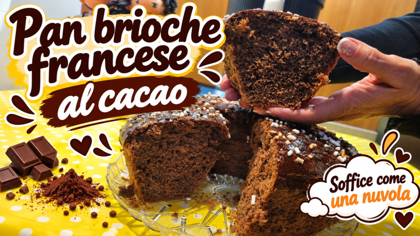 Pan brioche francese al cacao