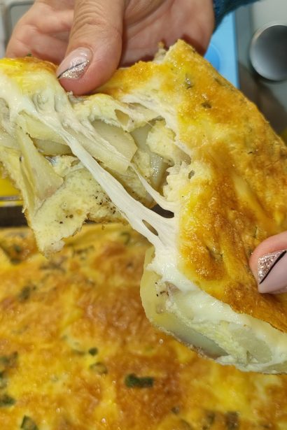 Torta di patate e mozzarella
