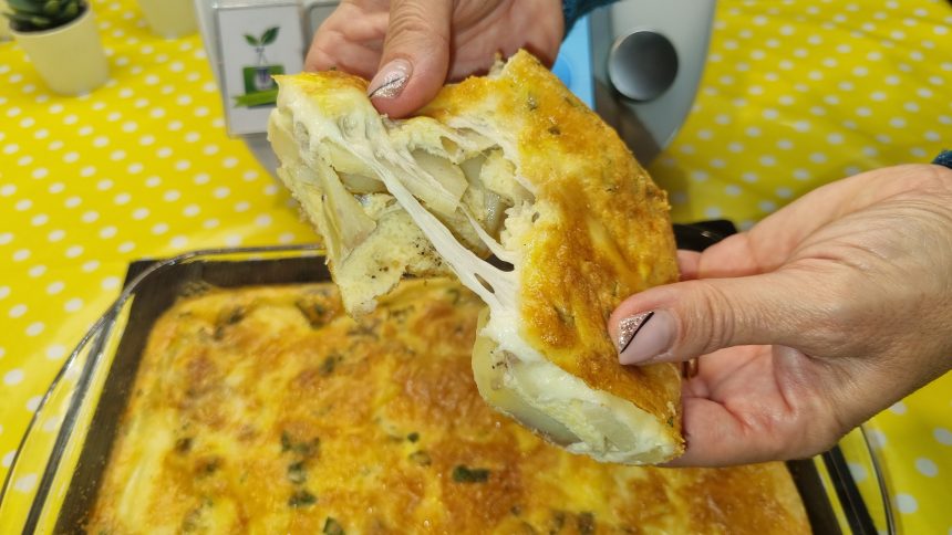 Torta di patate e mozzarella