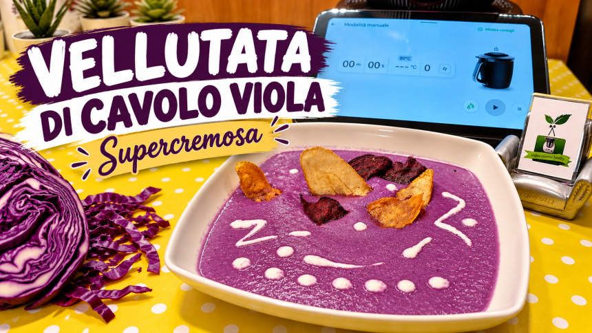 Vellutata di cavolo viola