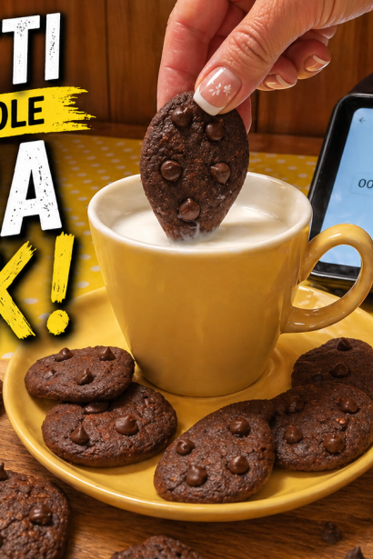 Biscotti tipo gocciole extra dark