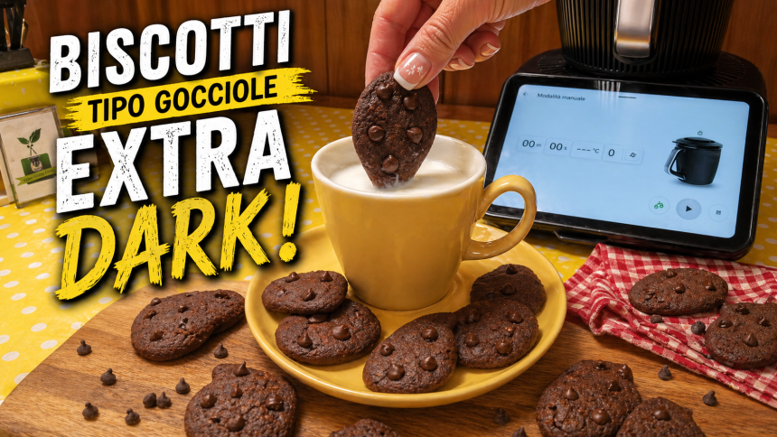 Biscotti tipo gocciole extra dark