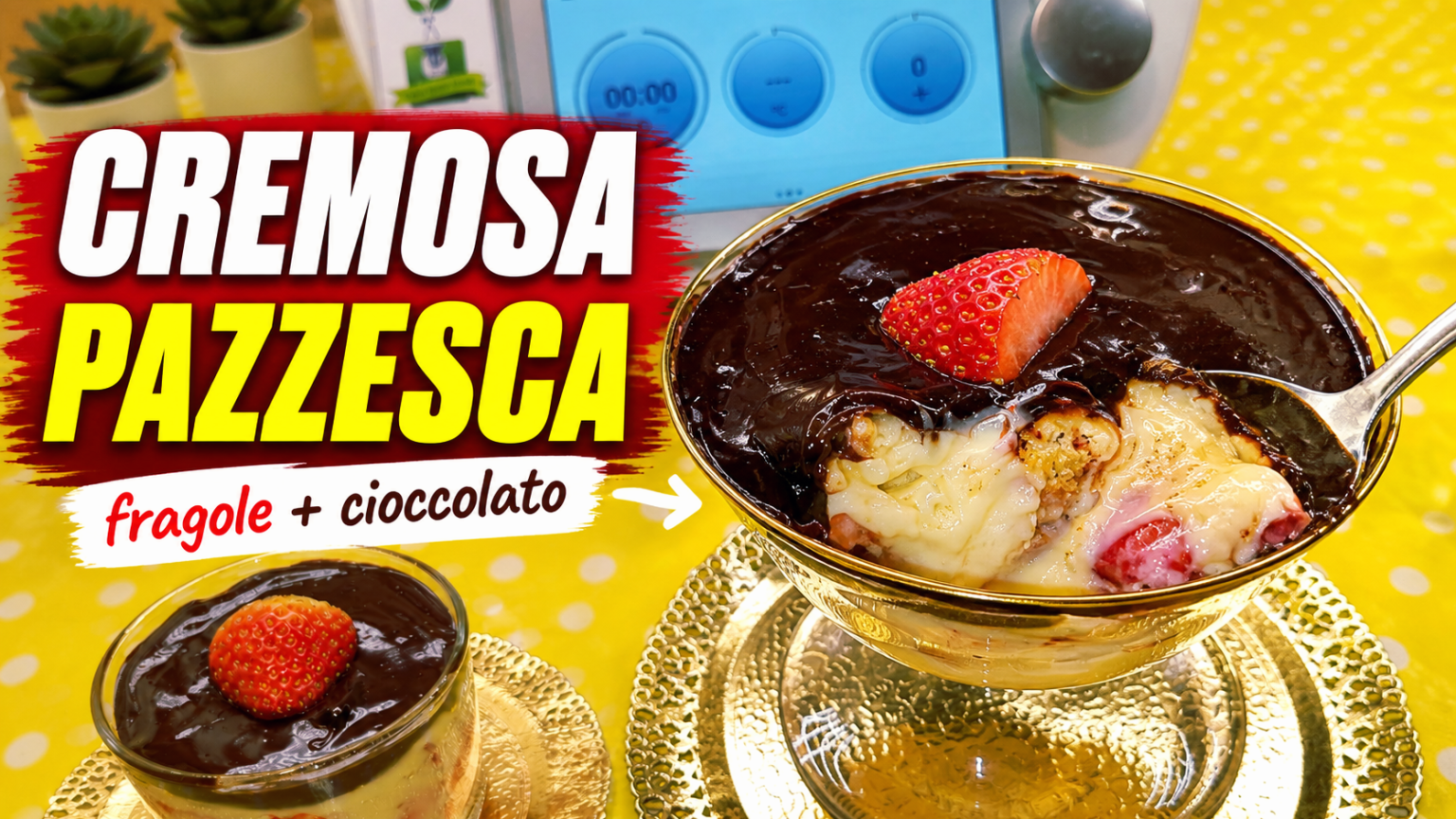 Cremosa alle fragole e cioccolato