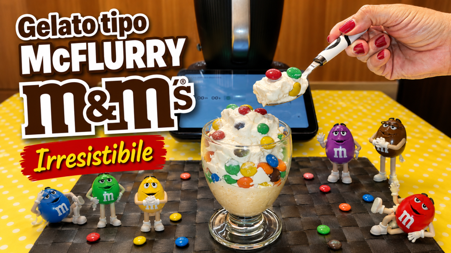 Gelato tipo McFlurry M&M's