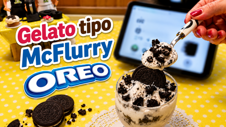 Gelato tipo McFlurry Oreo