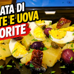 Insalata di patate e uova saporite
