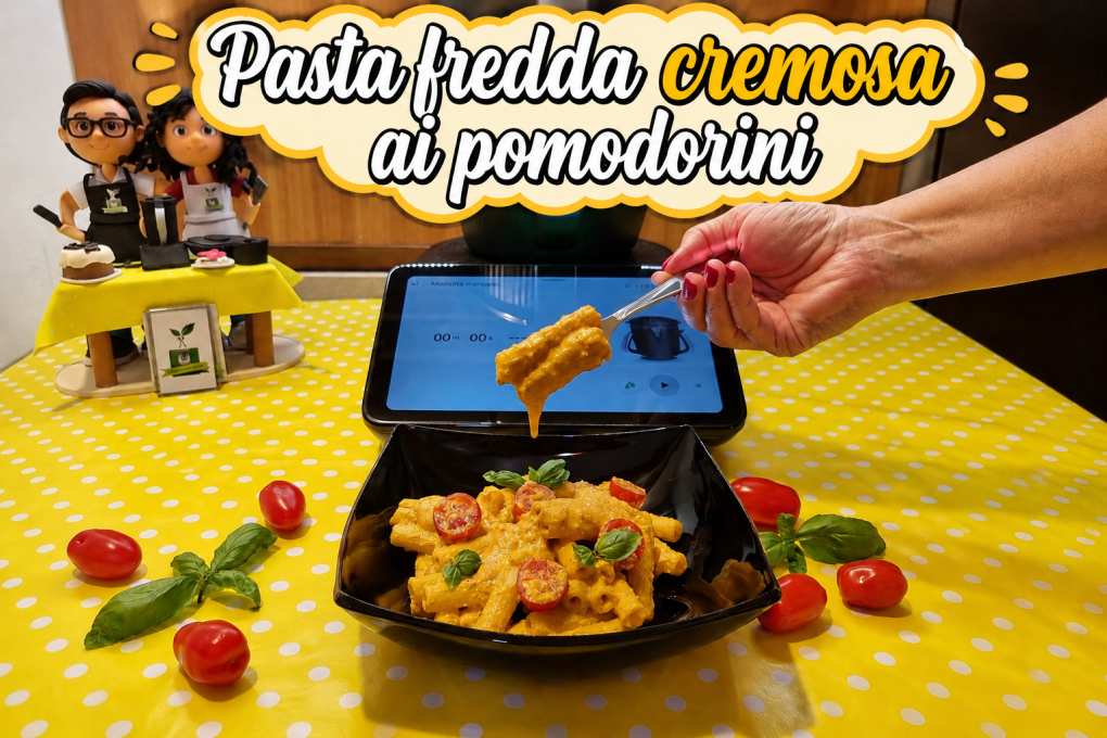 Pasta fredda cremosa ai pomodorini