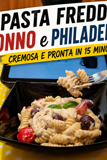Pasta fredda tonno e philadelphia