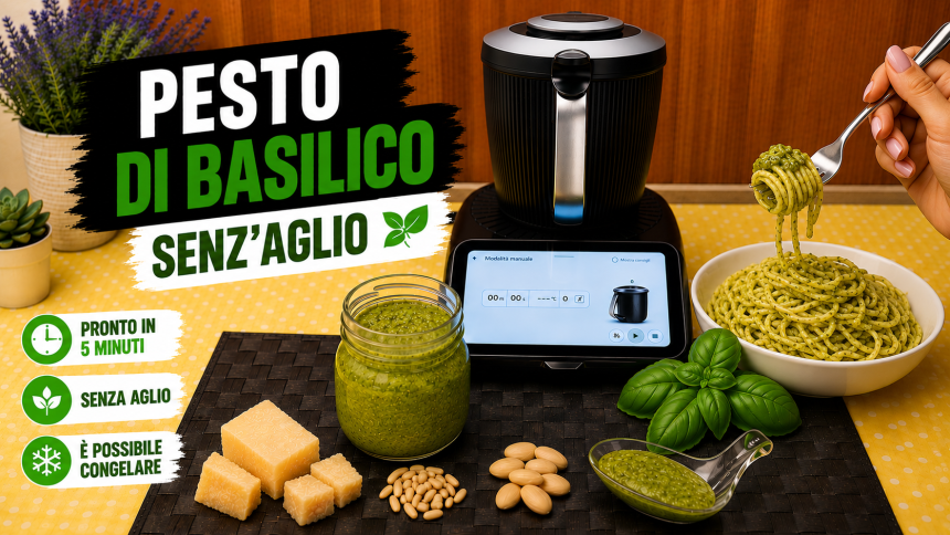 Pesto di basilico senz'aglio