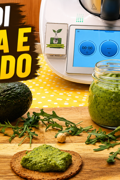Pesto di rucola e avocado