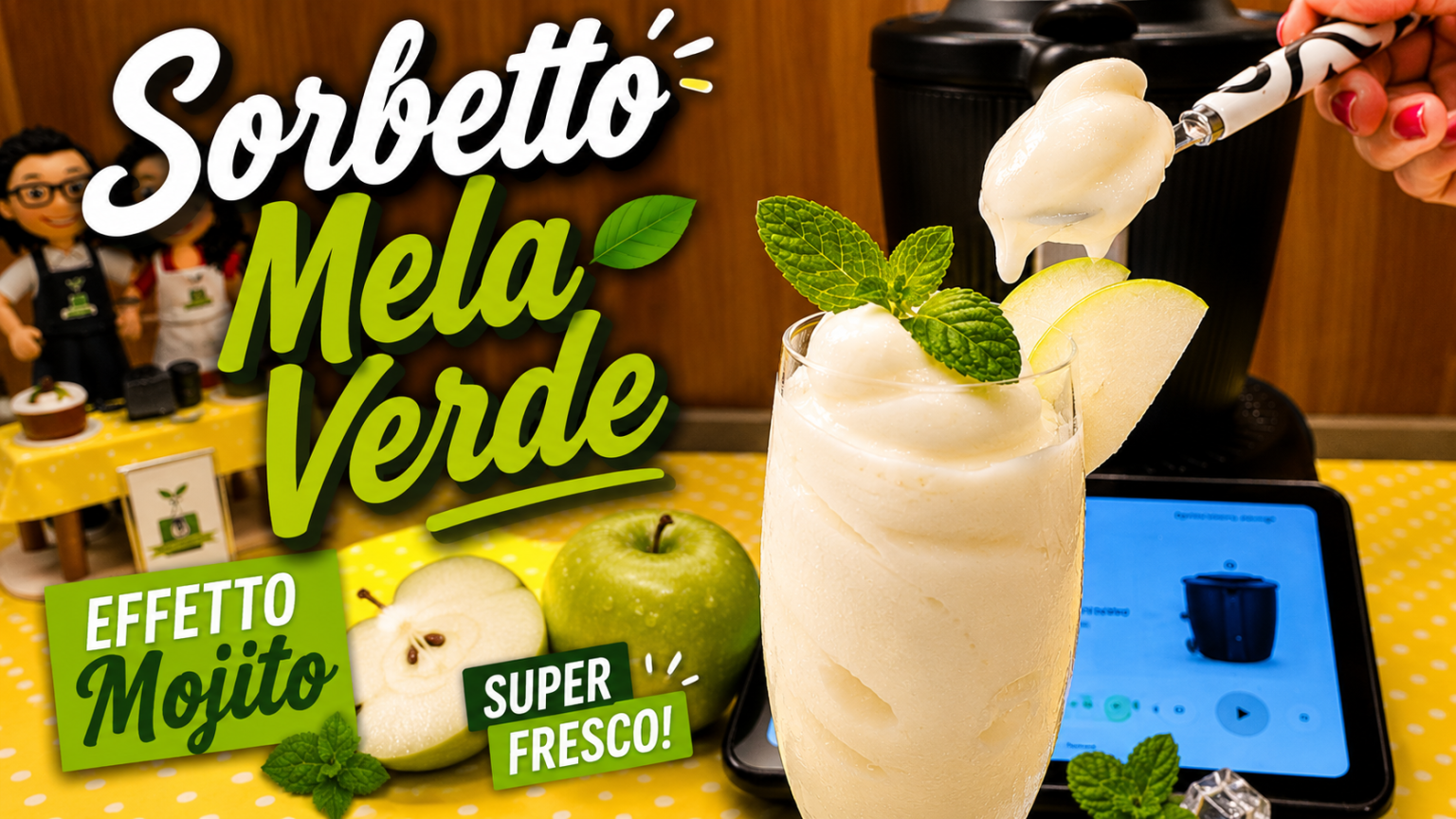 Sorbetto alla mela verde