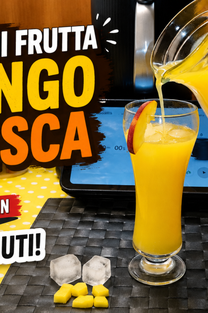 Succo di frutta mango e pesca