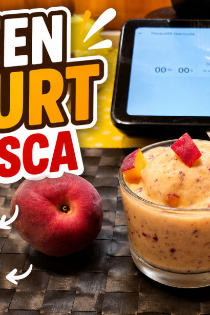 Frozen yogurt alla pesca