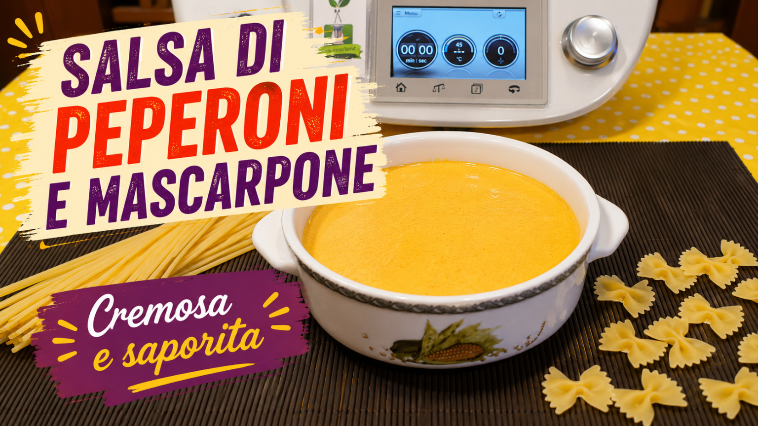 Salsa peperoni e mascarpone miniatura
