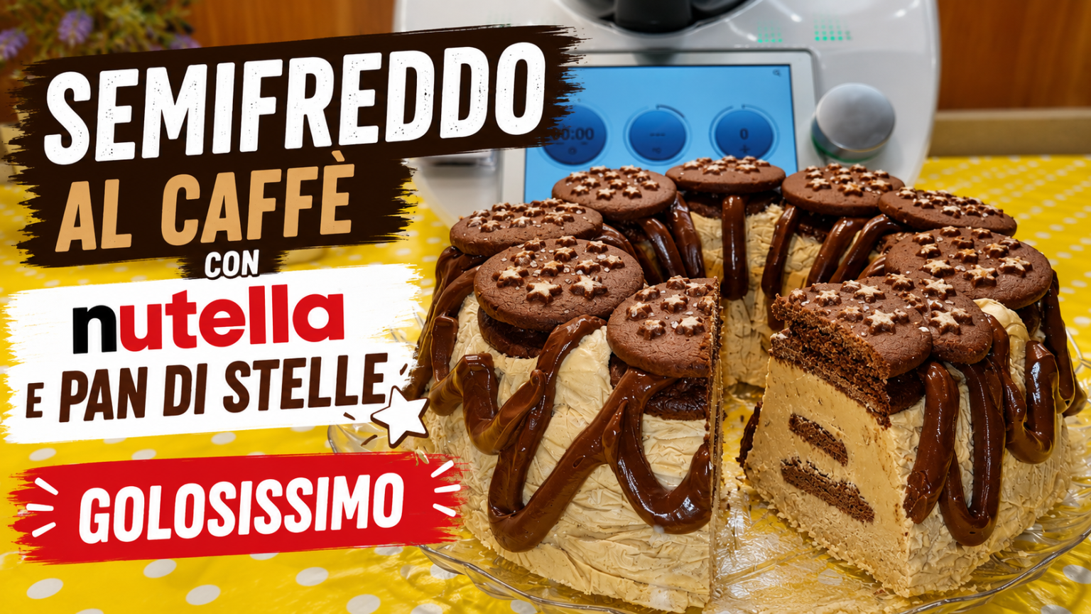 Semifreddo al caffè con nutella e pan di stelle