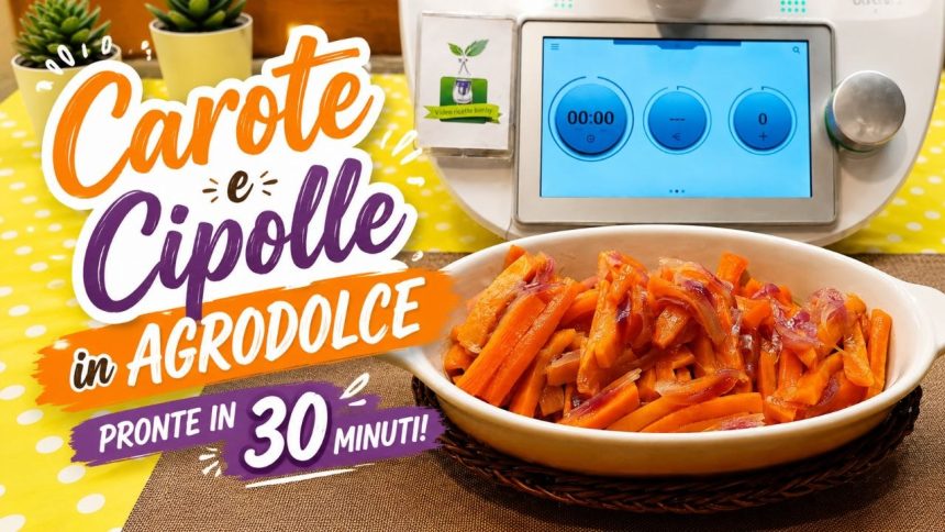 Carote e cipolle in agrodolce