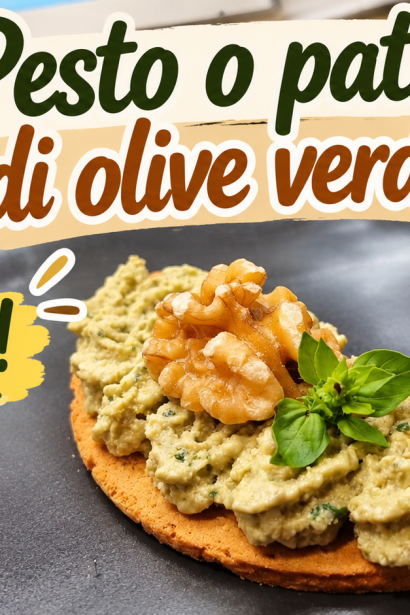 Pesto o patè di olive verdi