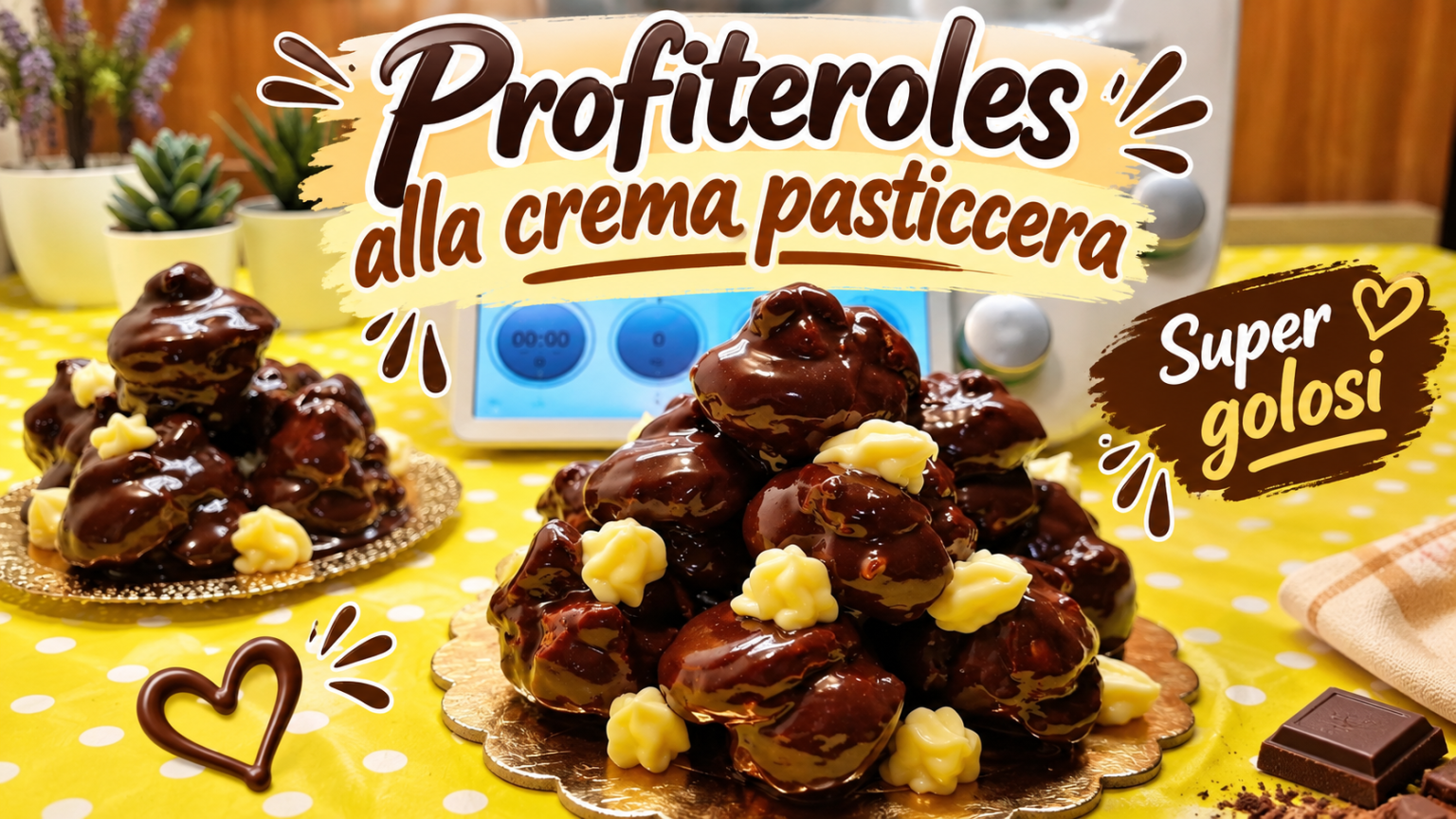 Profiteroles alla crema pasticcera