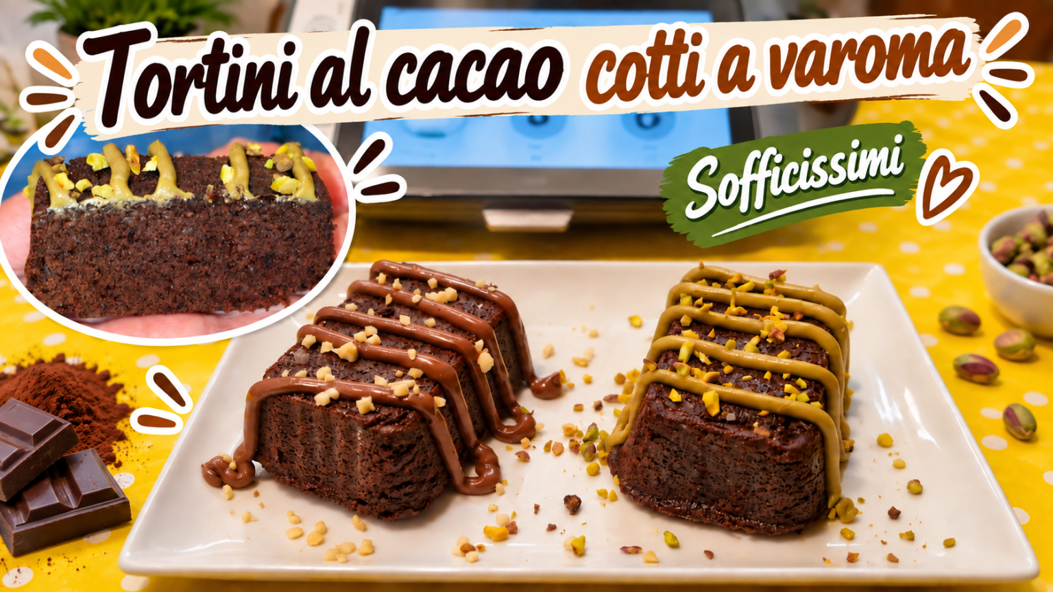 Tortini al cacao cotti a varoma